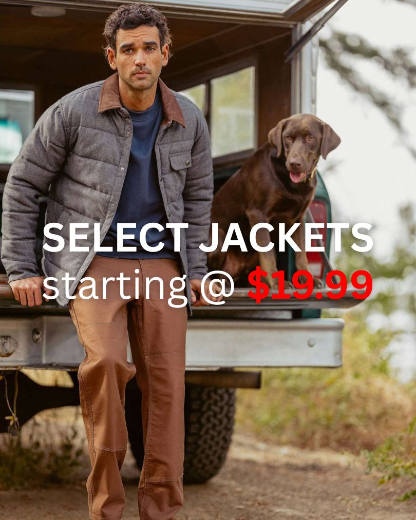 Jackets Starting at $19.99